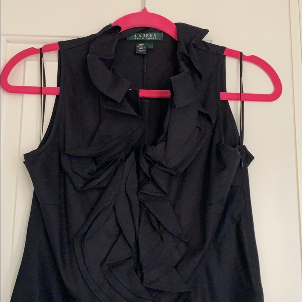 Ralph Lauren sleeveless dress with ruffles
